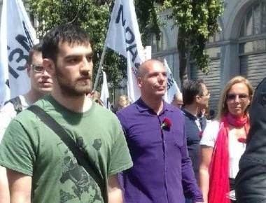 Γιάνης και Δανάη έδωσαν το παρών στη συγκέντρωση για την Πρωτομαγιά